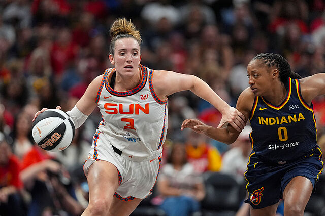 Indiana Fever players and fans can't believe Marina Mabrey's reaction to Kelsey Mitchell's game and Sophie Cunningham's injury.
