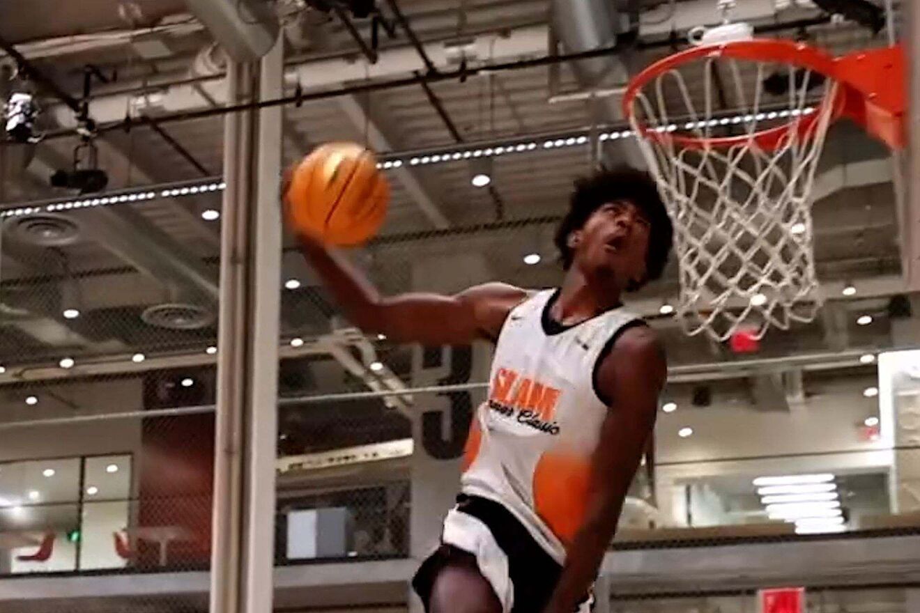 The best dunk of the summer is performed by son of 2-Time NBA Slam...