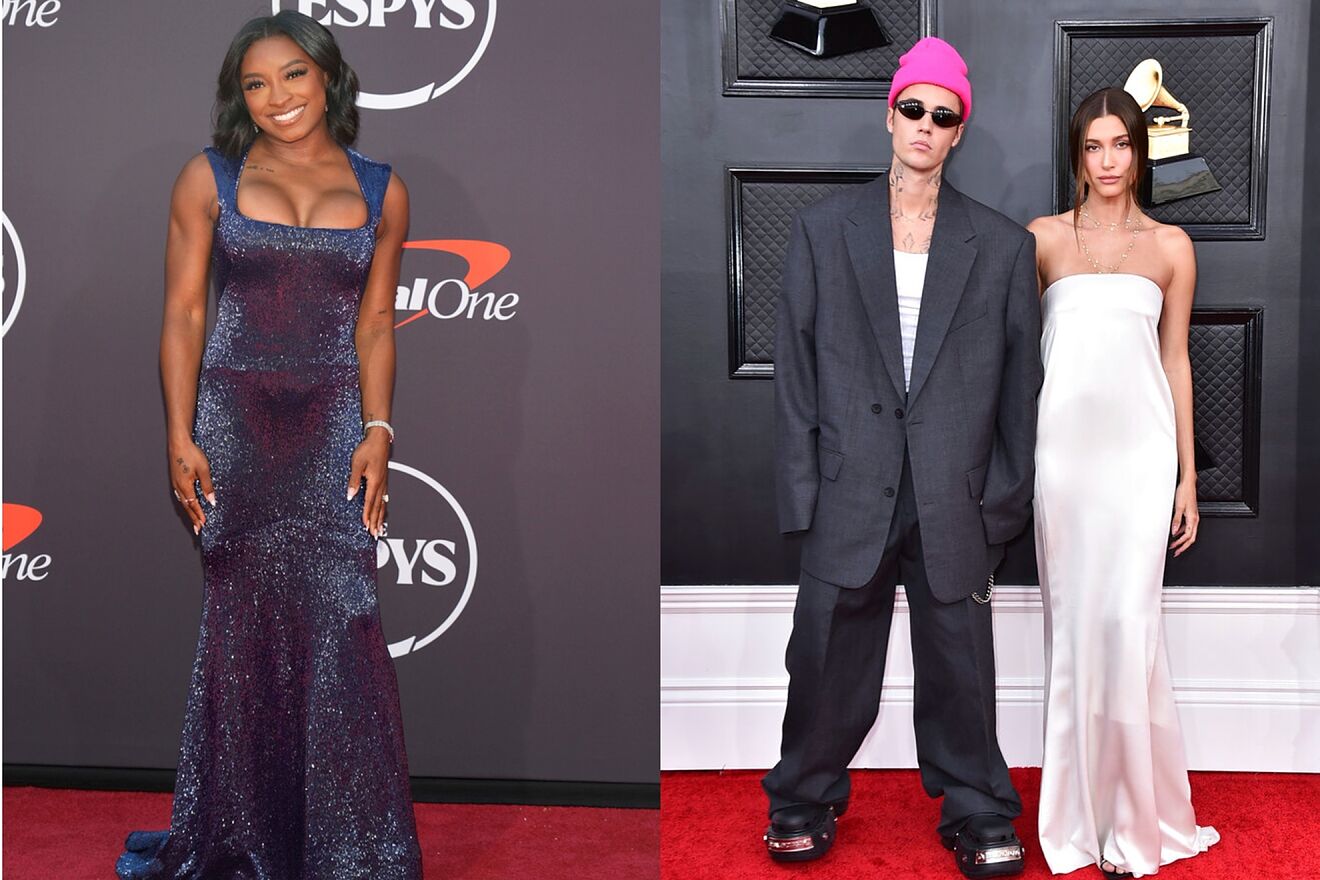 An empowering message from Simone Biles to Hailey Bieber...