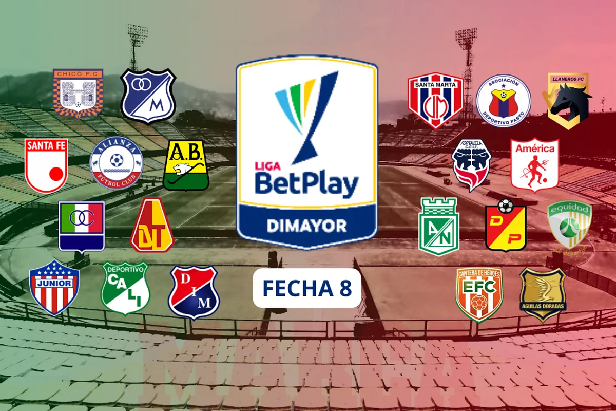 Tabla posiciones y descenso Liga BetPlay 1-2025: horarios, clasificación y resultados de Fecha 8