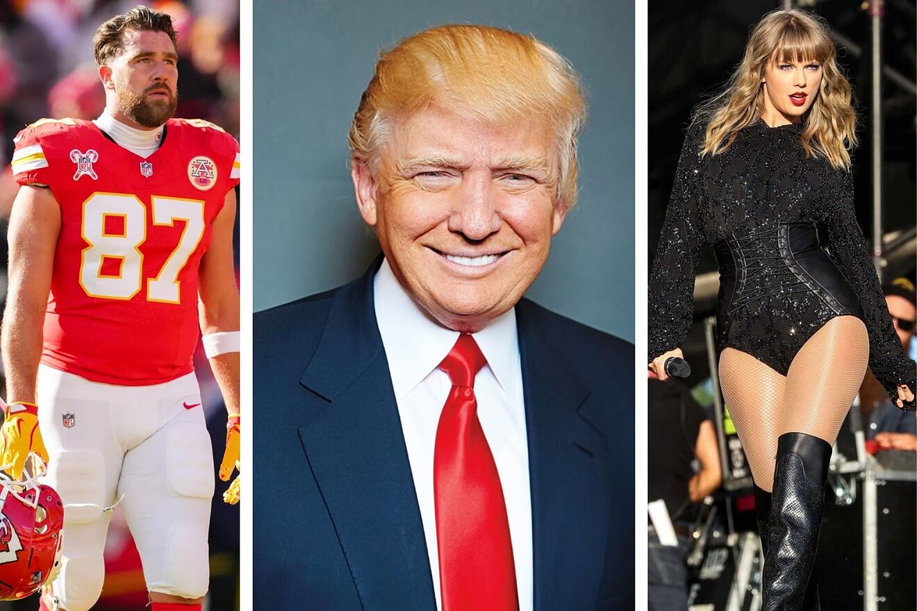 Donald Trump&apos;s unexpected reaction to Taylor Swift and NFL star Travis...