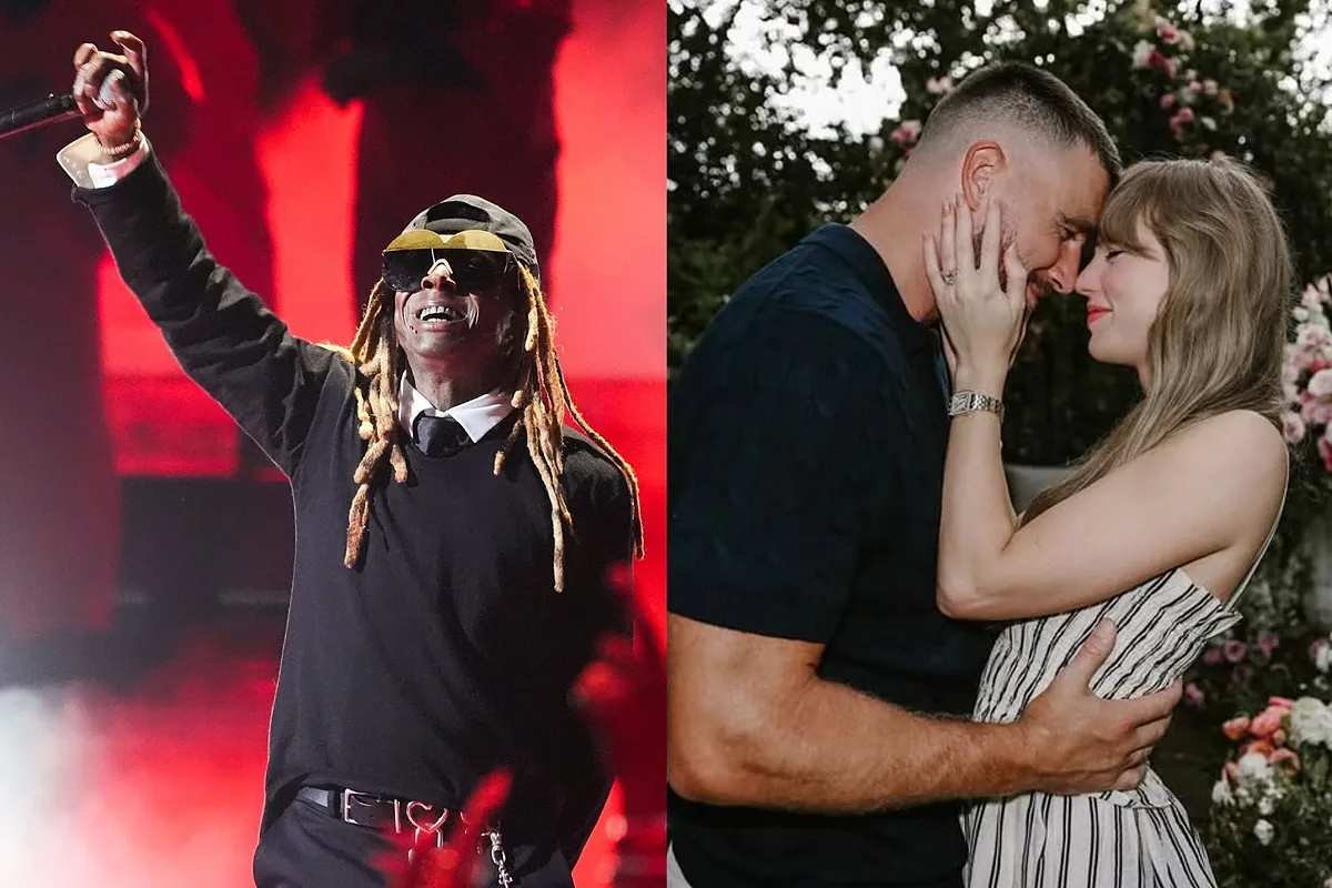 Lil Wayne shocks Kansas City crowd pausing concert to salute Taylor Swift and Travis Kelce's engagement