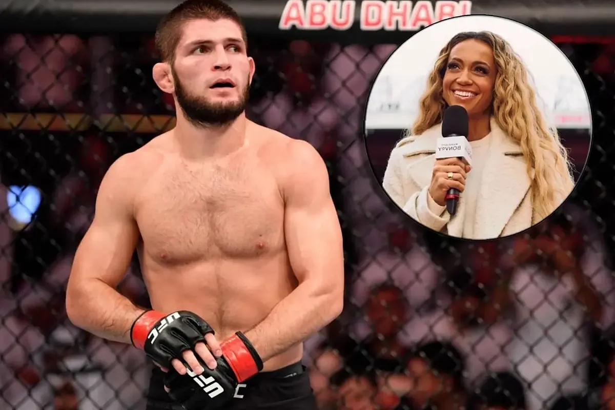 Khabib Nurmagomedov's controversial gesture with CBS presenter at Champions League final