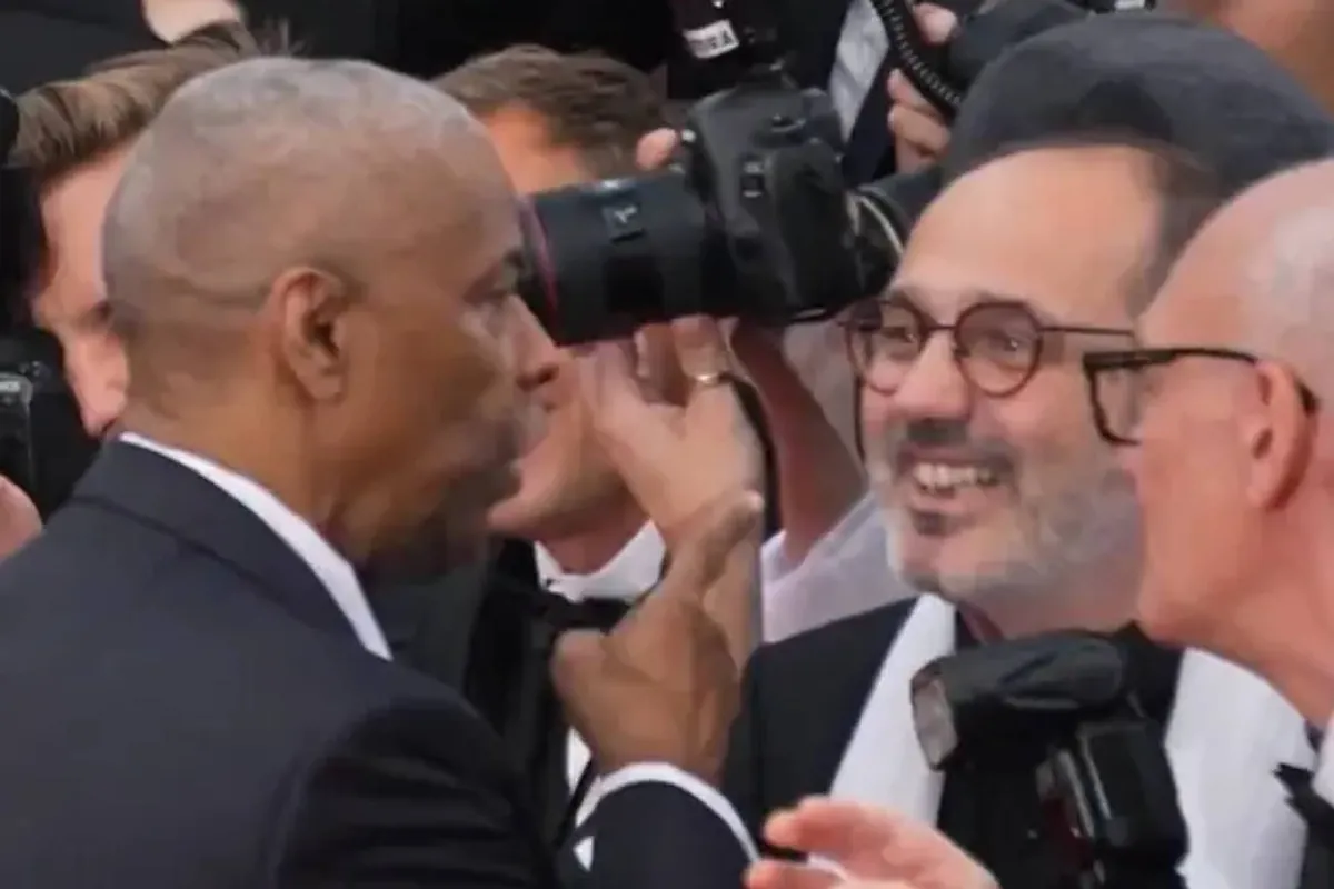 Tension at Cannes: Denzel Washington almost comes to blows with a photographer on the red carpet