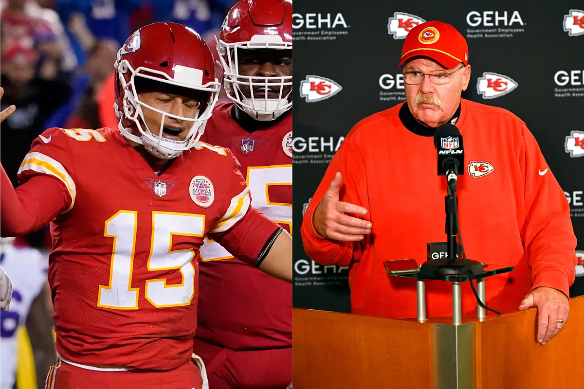 Andy Reid reveals Patrick Mahomes' intense anger amid injury concerns that could derail Chiefs' season | Marca