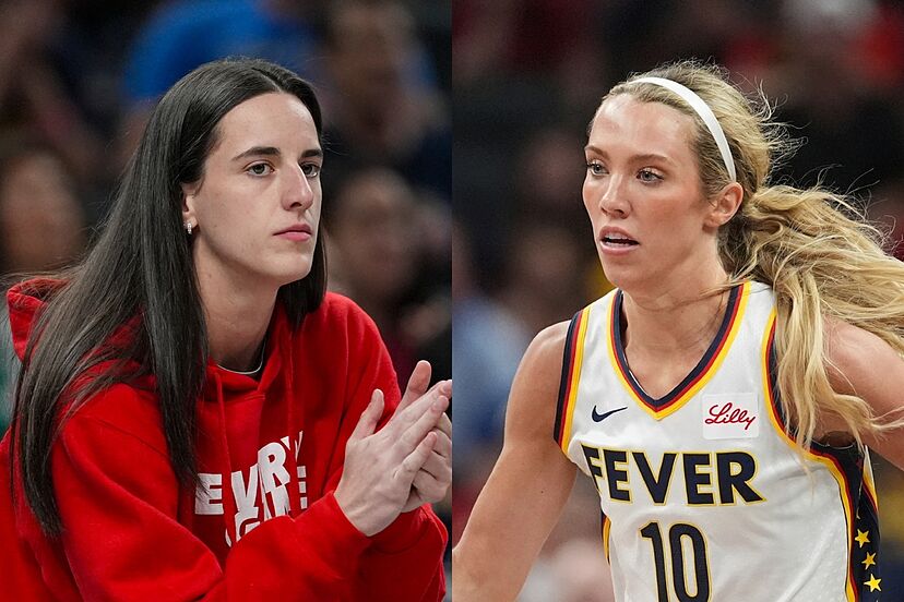 Caitlin Clark and Lexie Hull's viral Coldplay Kiss Cam moment sparks fan  reactions | Marca