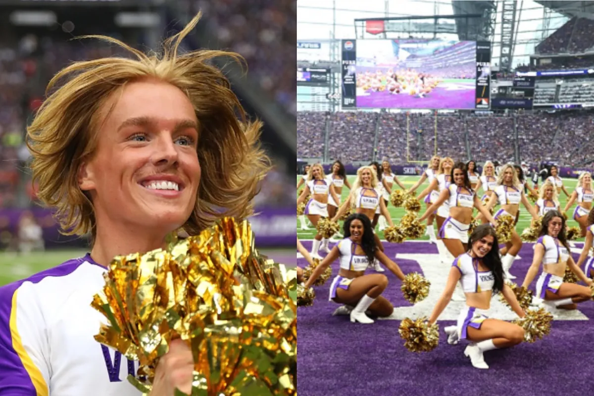 Minnesota Vikings face fan backlash over male cheerleaders - But Blaize Shiek claps back