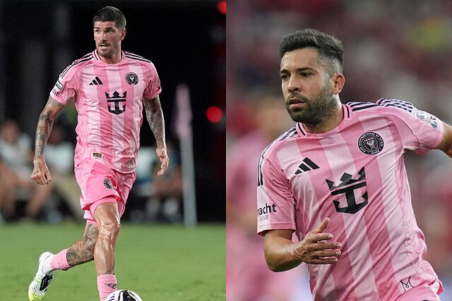 Rodrigo De Paul and Jordi Alba dress up as heroes to save Inter Miami without Leo Messi