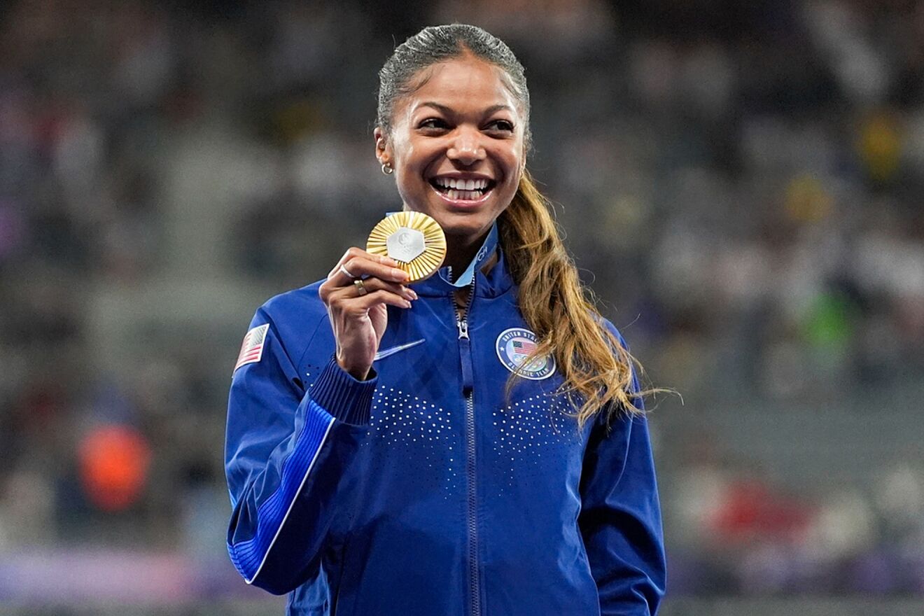 Gabby Thomas claps back at online hate.