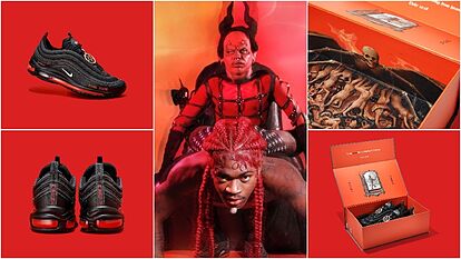 666 nike shoes human blood