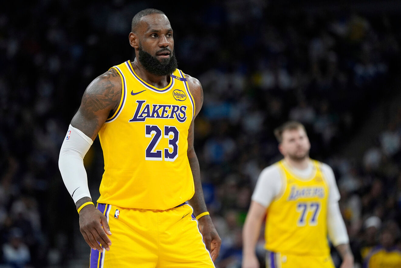 LeBron James with the Lakers