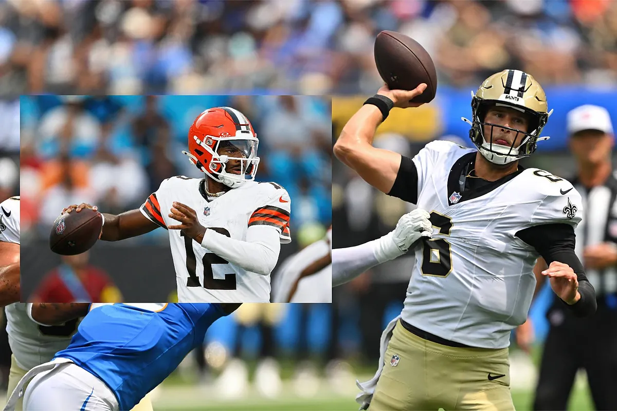 Tyler Shough a caricature in his debut with the New Orleans Saints; Shedeur Sanders is smiling somewhere