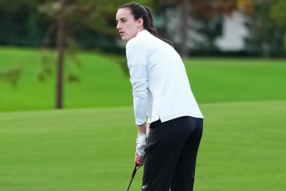 Caitlin Clark's golf mishap leaves fans begging for a shot at her shoes |  Marca