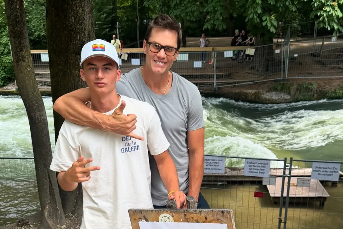 Is that Tom Brady's son or his twin? European vacation pics have fans shook